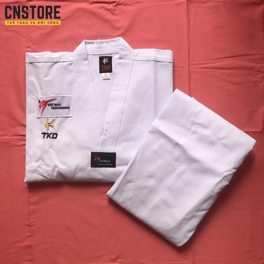 Quần võ phục Taekwondo vải sọc Quần võ phục Taekwondo vải sọc